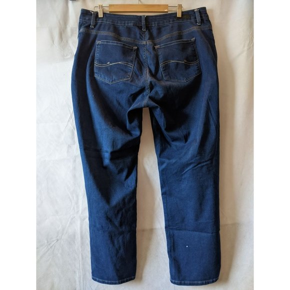 Lee Easy Fit Blue Straight Leg Denim Jeans Size 20 - Picture 5 of 5